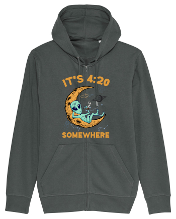 It's 4:20 Somewhere Weed Moon Alien Anthracite