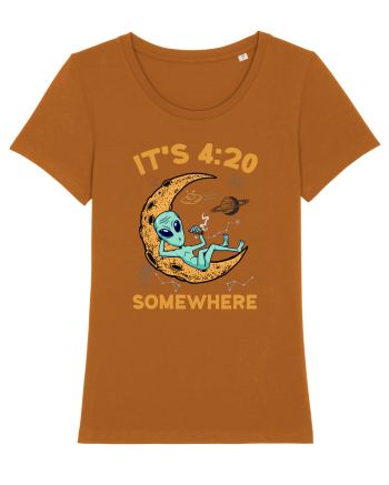It's 4:20 Somewhere Weed Moon Alien Roasted Orange
