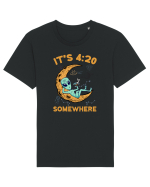 It's 4:20 Somewhere Weed Moon Alien Tricou mânecă scurtă Unisex Rocker