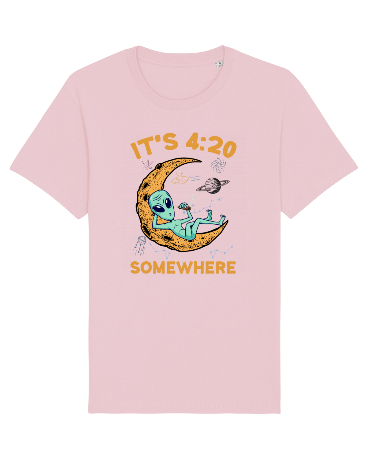 Tricou mânecă scurtă Unisex Rocker Cotton Pink