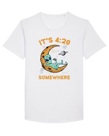 It's 4:20 Somewhere Weed Moon Alien White