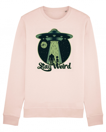 Stay Weird Alien UFO Bigfoot Candy Pink