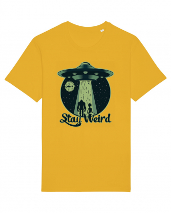 Stay Weird Alien UFO Bigfoot Spectra Yellow