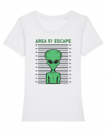 Storm Area 51 Funny Alien Escape Tricou mânecă scurtă guler larg fitted Damă Expresser