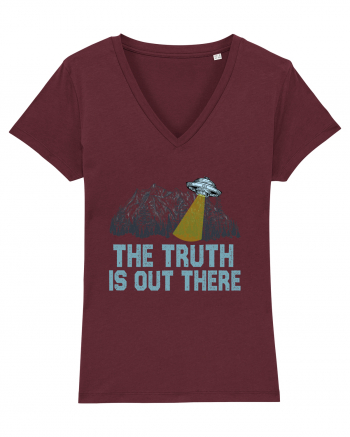 The Truth Is Out There Area 51 Alien Ufo Burgundy