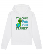 Too Cute For This Planet Ufo Alien Hanorac Unisex Drummer
