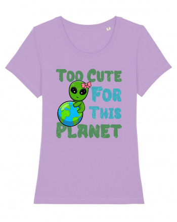 Too Cute For This Planet Ufo Alien Lavender Dawn