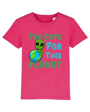 Too Cute For This Planet Ufo Alien Raspberry
