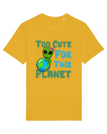 Too Cute For This Planet Ufo Alien Spectra Yellow