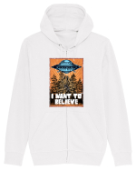 I Want To Believe Ufo Alien Hanorac cu fermoar Unisex Connector