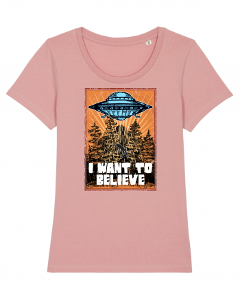 I Want To Believe Ufo Alien Canyon Pink