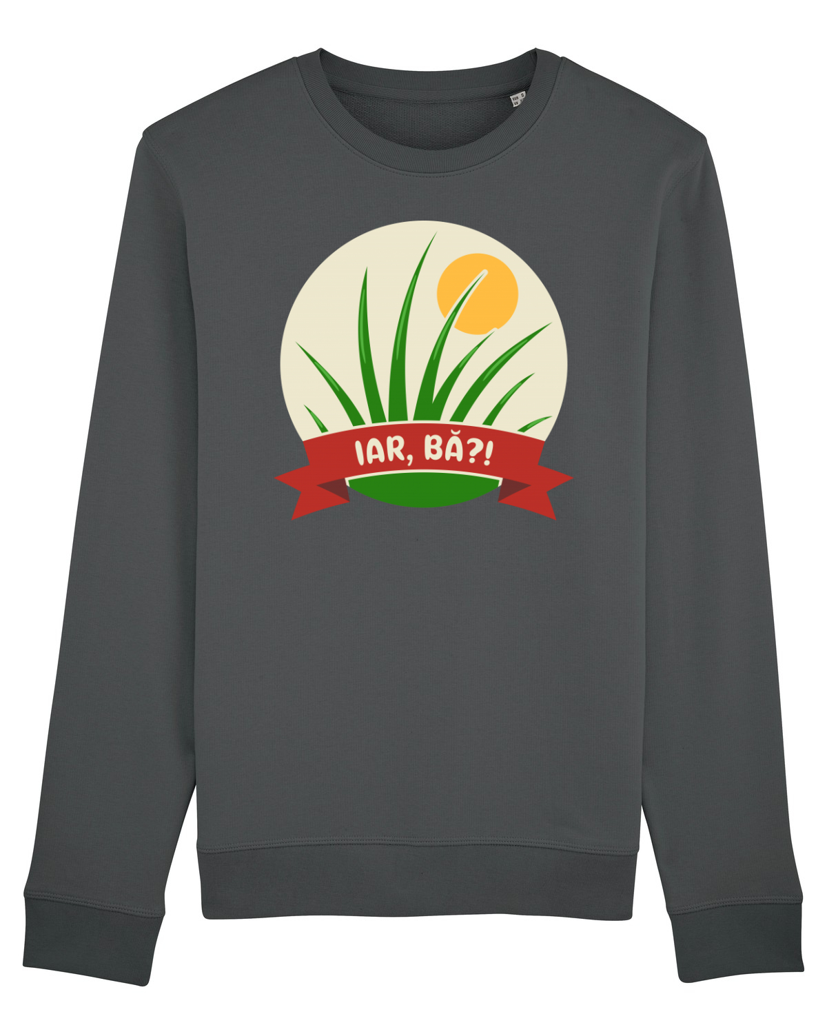 Bluză mânecă lungă Unisex Rise Anthracite