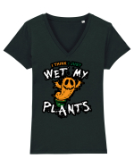 I just wet my plants Halloween  Tricou mânecă scurtă guler V Damă Evoker
