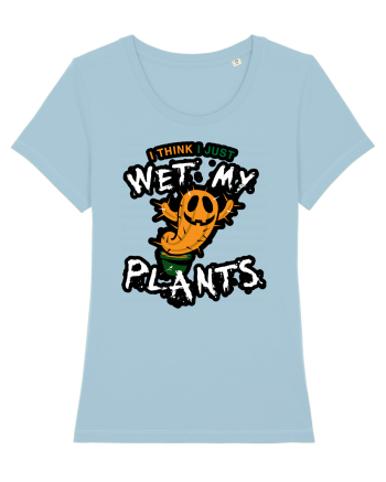 I just wet my plants Halloween  Sky Blue