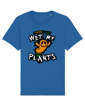 I just wet my plants Halloween  Royal Blue