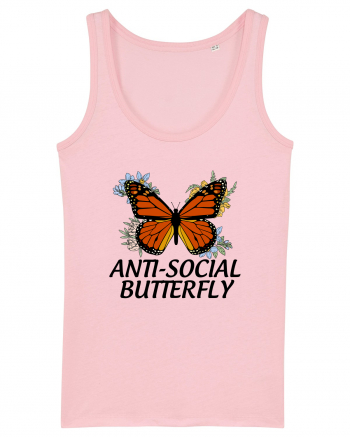 Anti-social Butterfly Cotton Pink