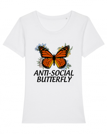 Anti-social Butterfly White