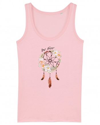 Be Free Dream Catcher Cotton Pink