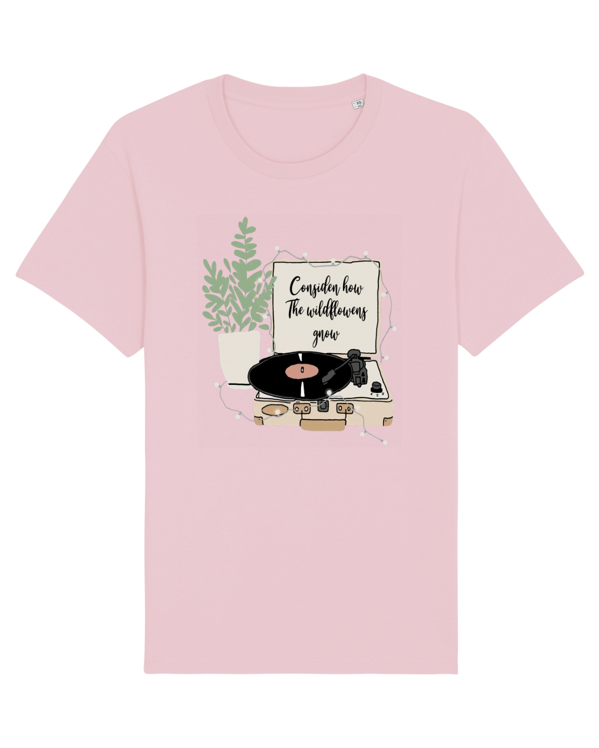 Tricou mânecă scurtă Unisex Rocker Cotton Pink