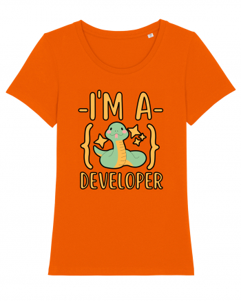 I'm A Python Developer Bright Orange