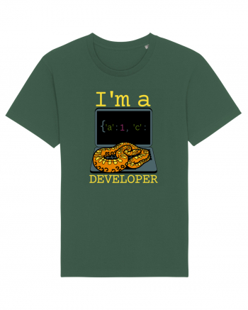 I'm A Python Developer Bottle Green