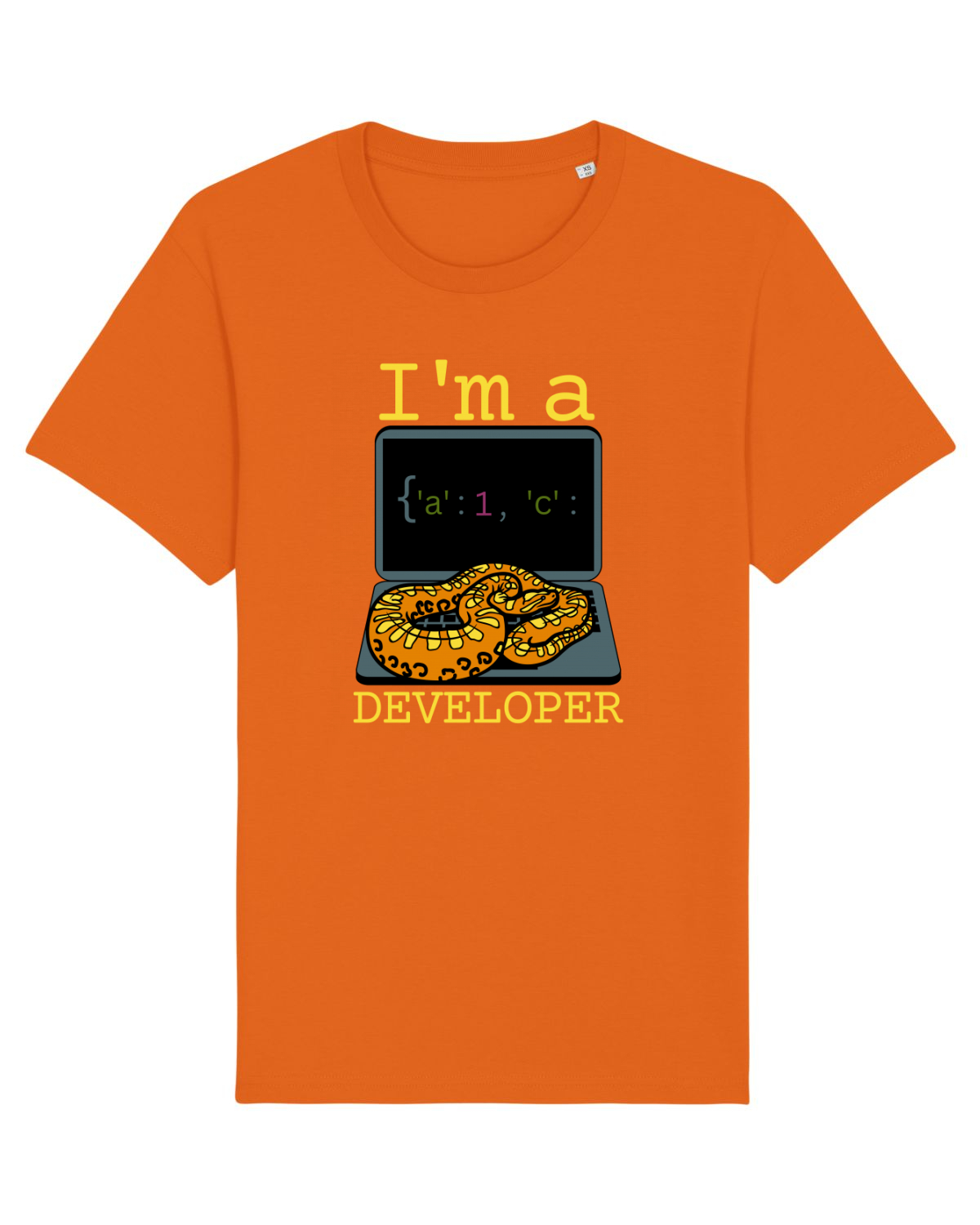Tricou mânecă scurtă Unisex Rocker Bright Orange