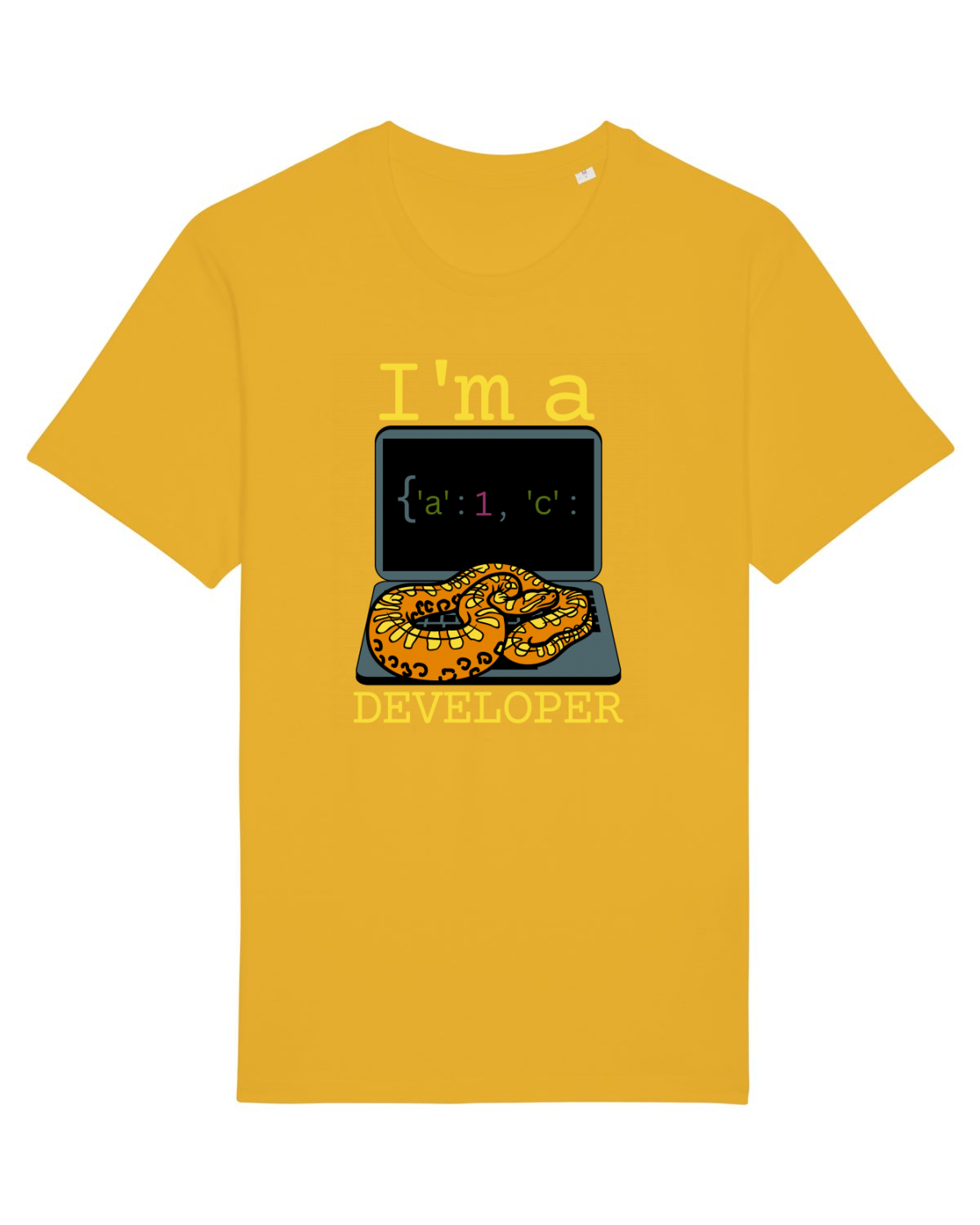 Tricou mânecă scurtă Unisex Rocker Spectra Yellow