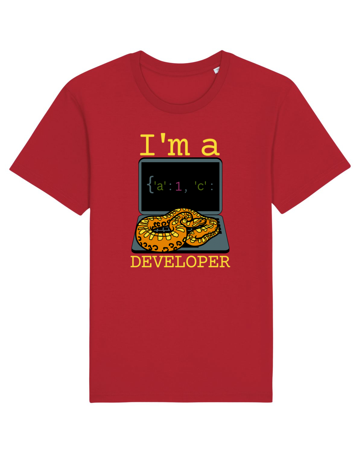 Tricou mânecă scurtă Unisex Rocker Red