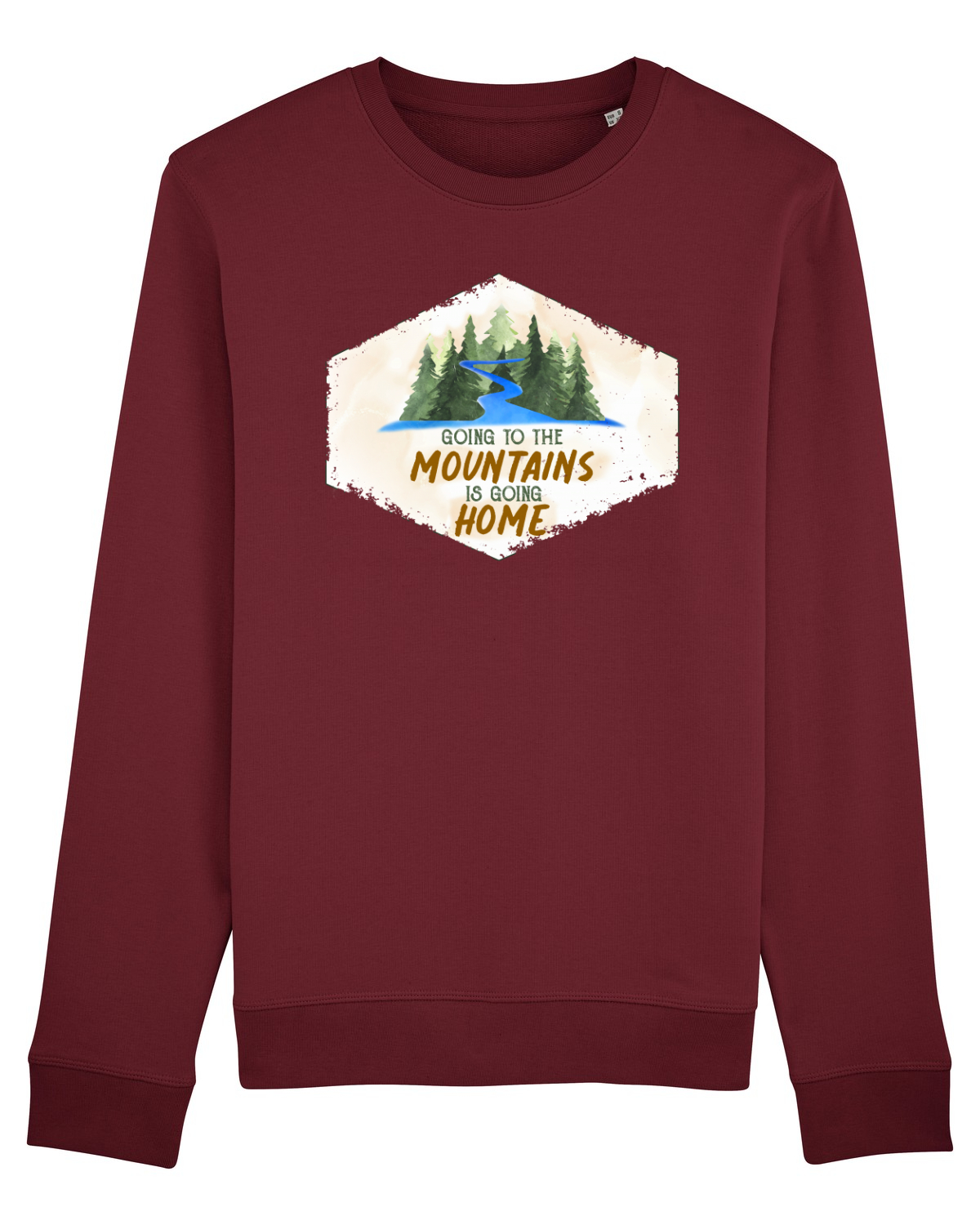 Bluză mânecă lungă Unisex Rise Burgundy