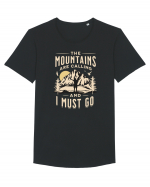 The mountains are calling and I must go Tricou mânecă scurtă guler larg Bărbat Skater