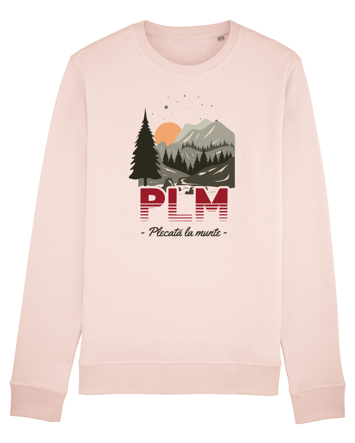Bluză mânecă lungă Unisex Rise Candy Pink