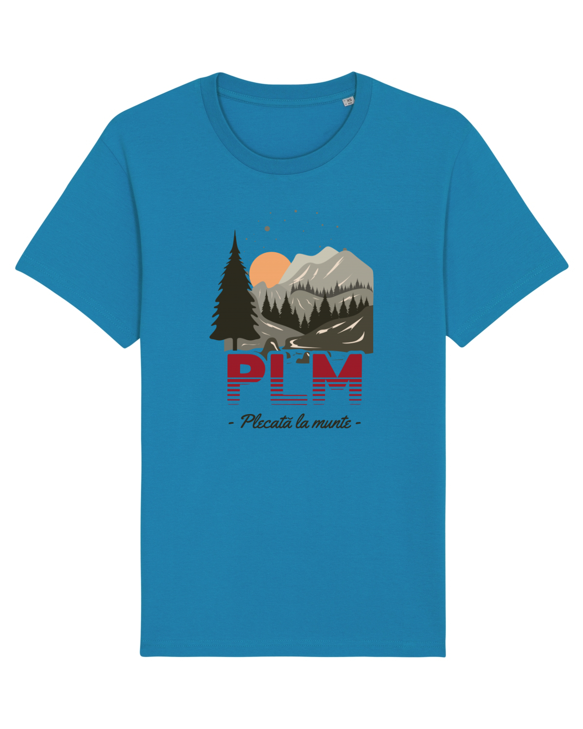 Tricou mânecă scurtă Unisex Rocker Azur