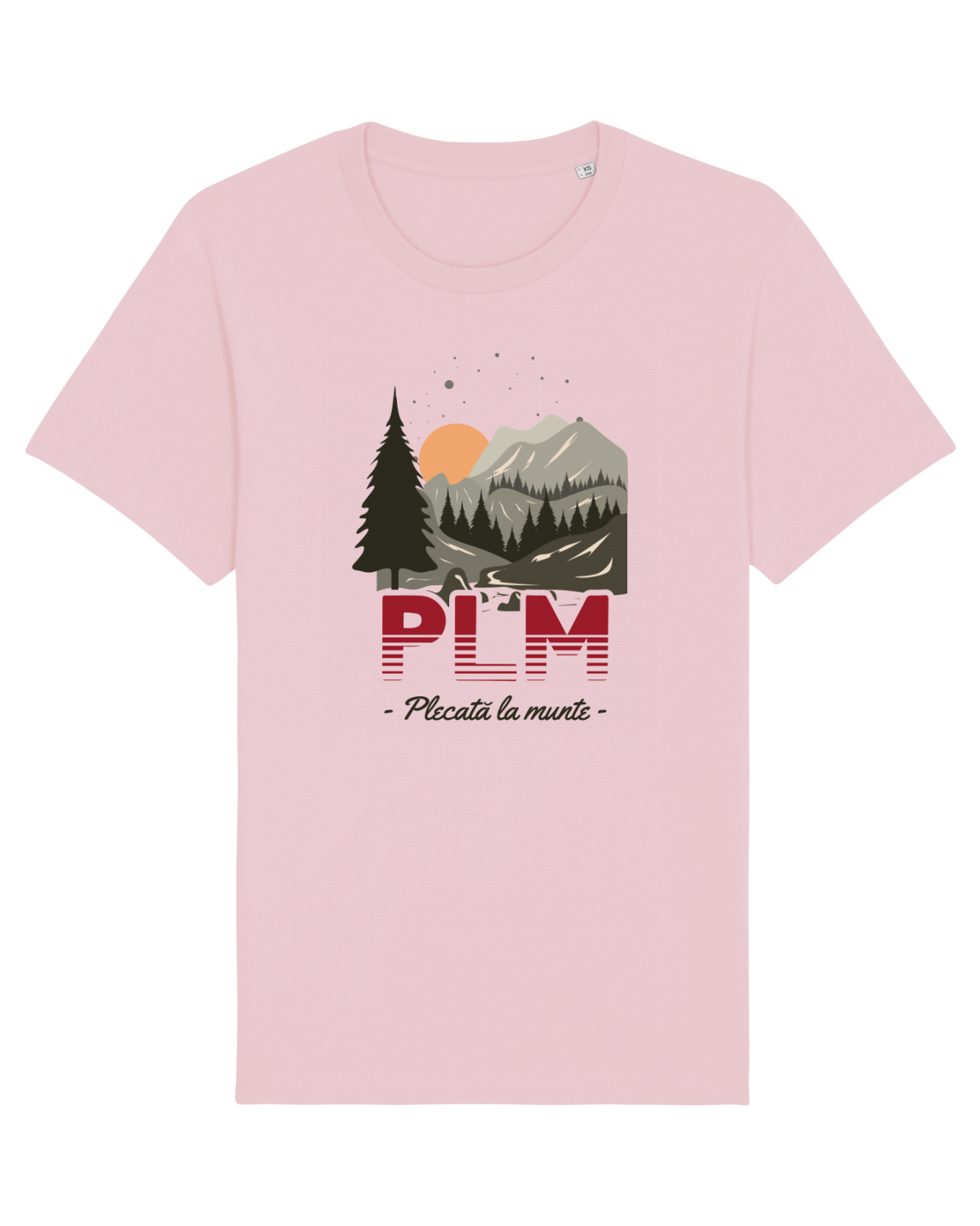Tricou mânecă scurtă Unisex Rocker Cotton Pink