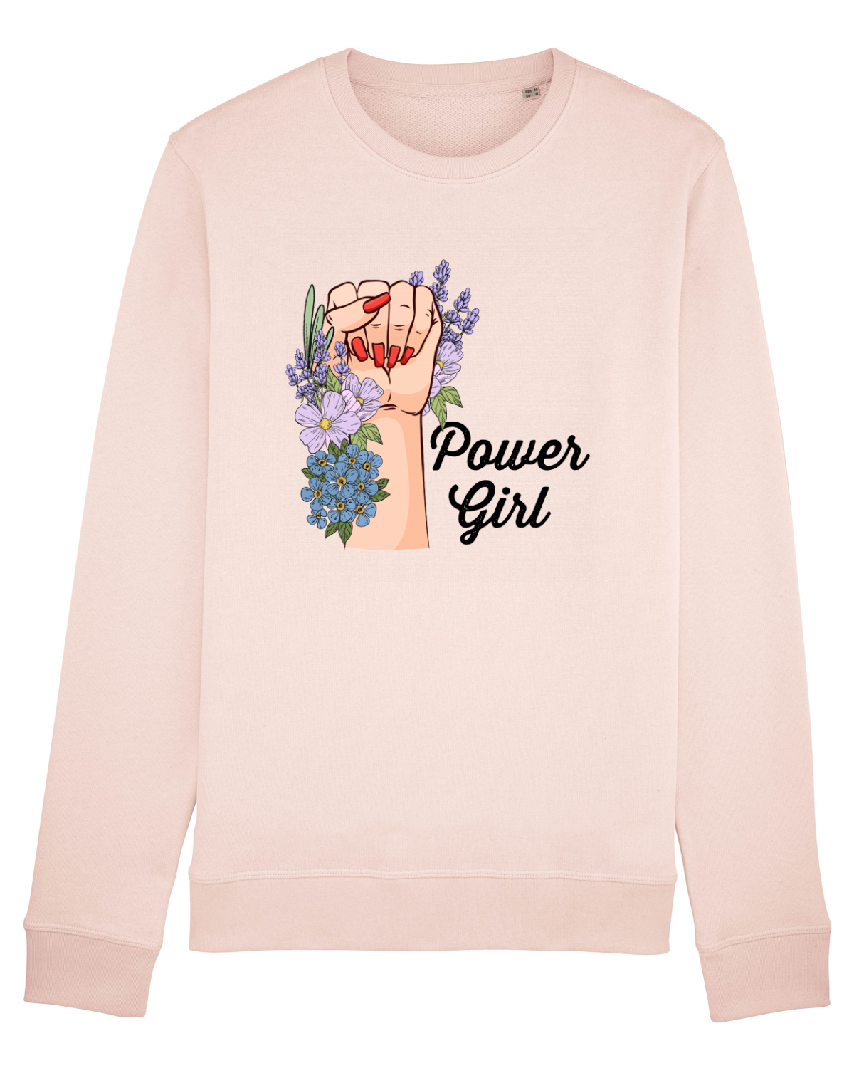 Bluză mânecă lungă Unisex Rise Candy Pink