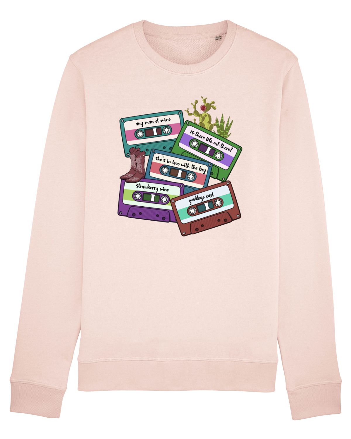 Bluză mânecă lungă Unisex Rise Candy Pink