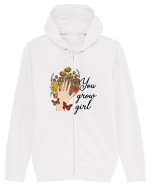 You Grow Girl Hanorac cu fermoar Unisex Connector
