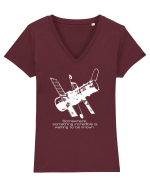 Hubble Telescope Tricou mânecă scurtă guler V Damă Evoker