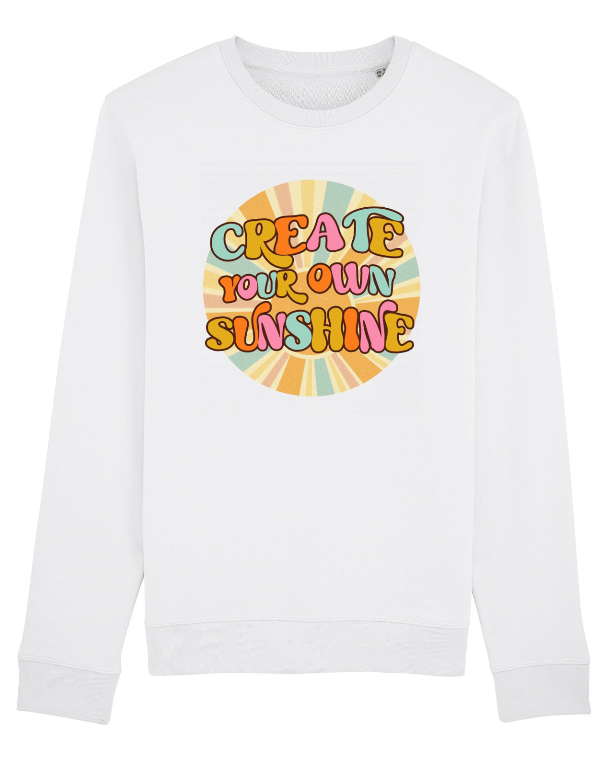 Bluză mânecă lungă Unisex Rise White