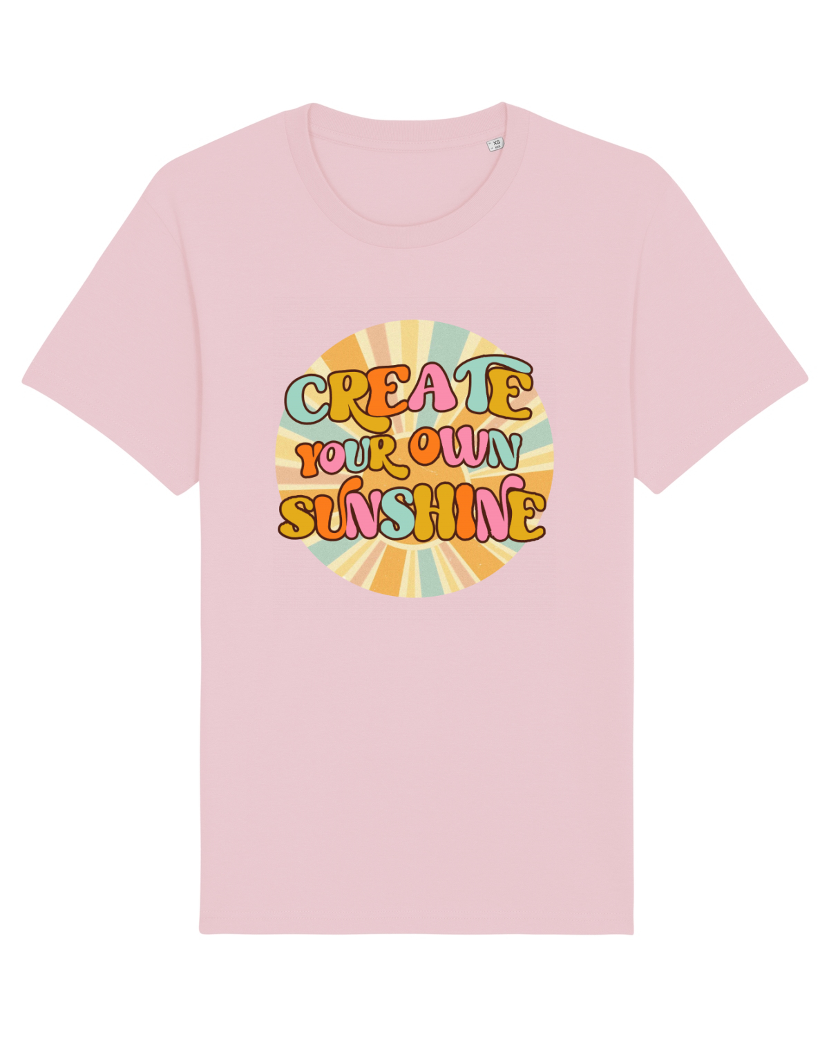 Tricou mânecă scurtă Unisex Rocker Cotton Pink
