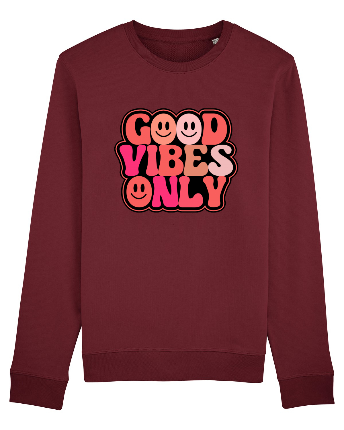 Bluză mânecă lungă Unisex Rise Burgundy