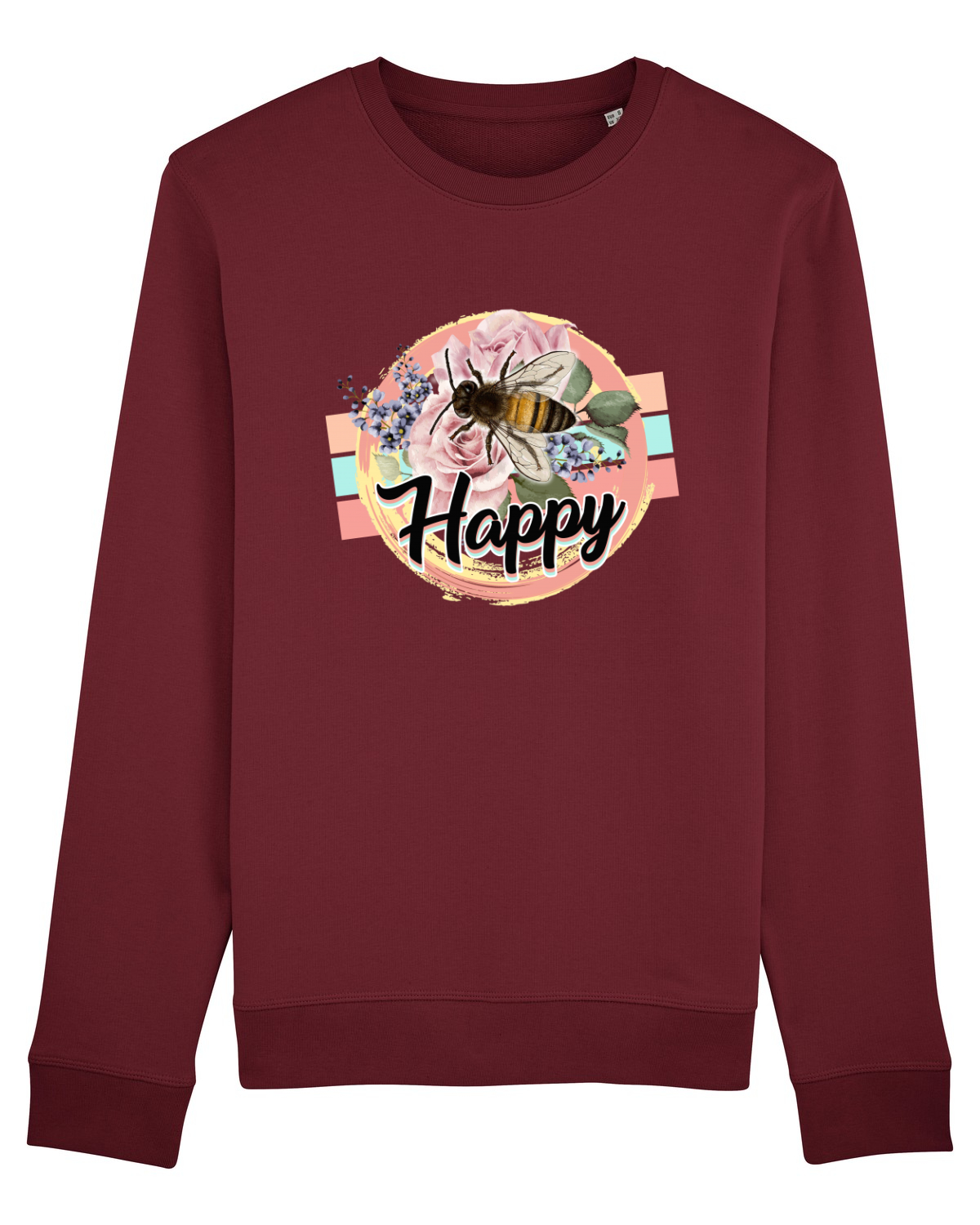 Bluză mânecă lungă Unisex Rise Burgundy