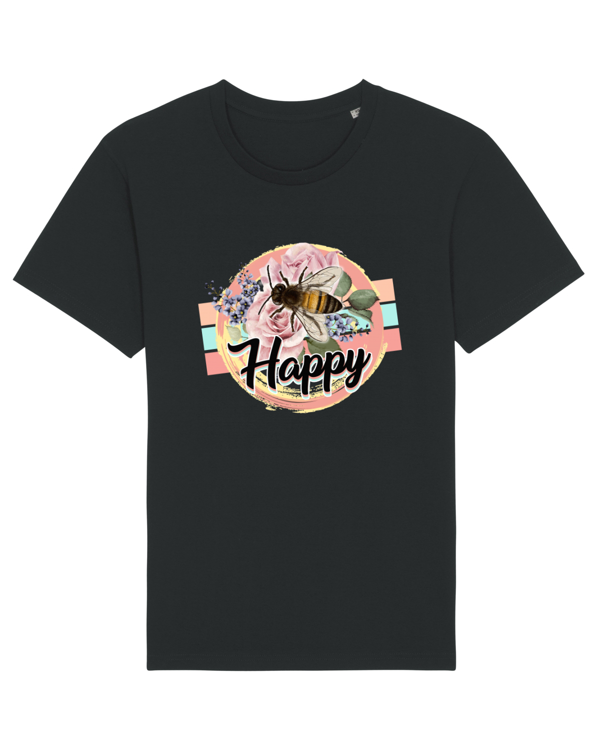 Tricou mânecă scurtă Unisex Rocker Black