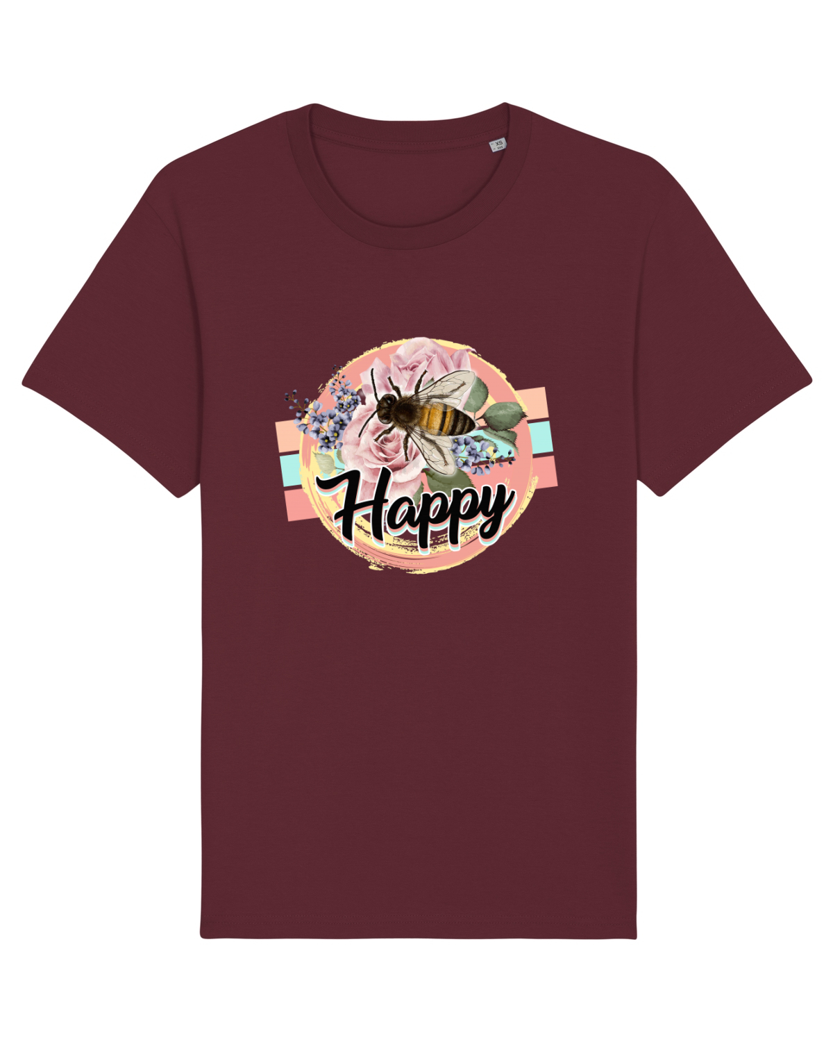 Tricou mânecă scurtă Unisex Rocker Burgundy