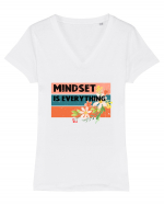 Mindset Is Everything Tricou mânecă scurtă guler V Damă Evoker