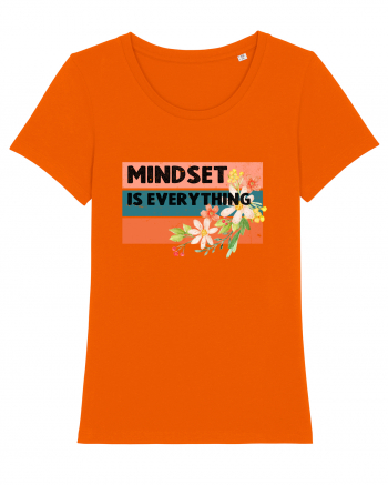 Mindset Is Everything Bright Orange