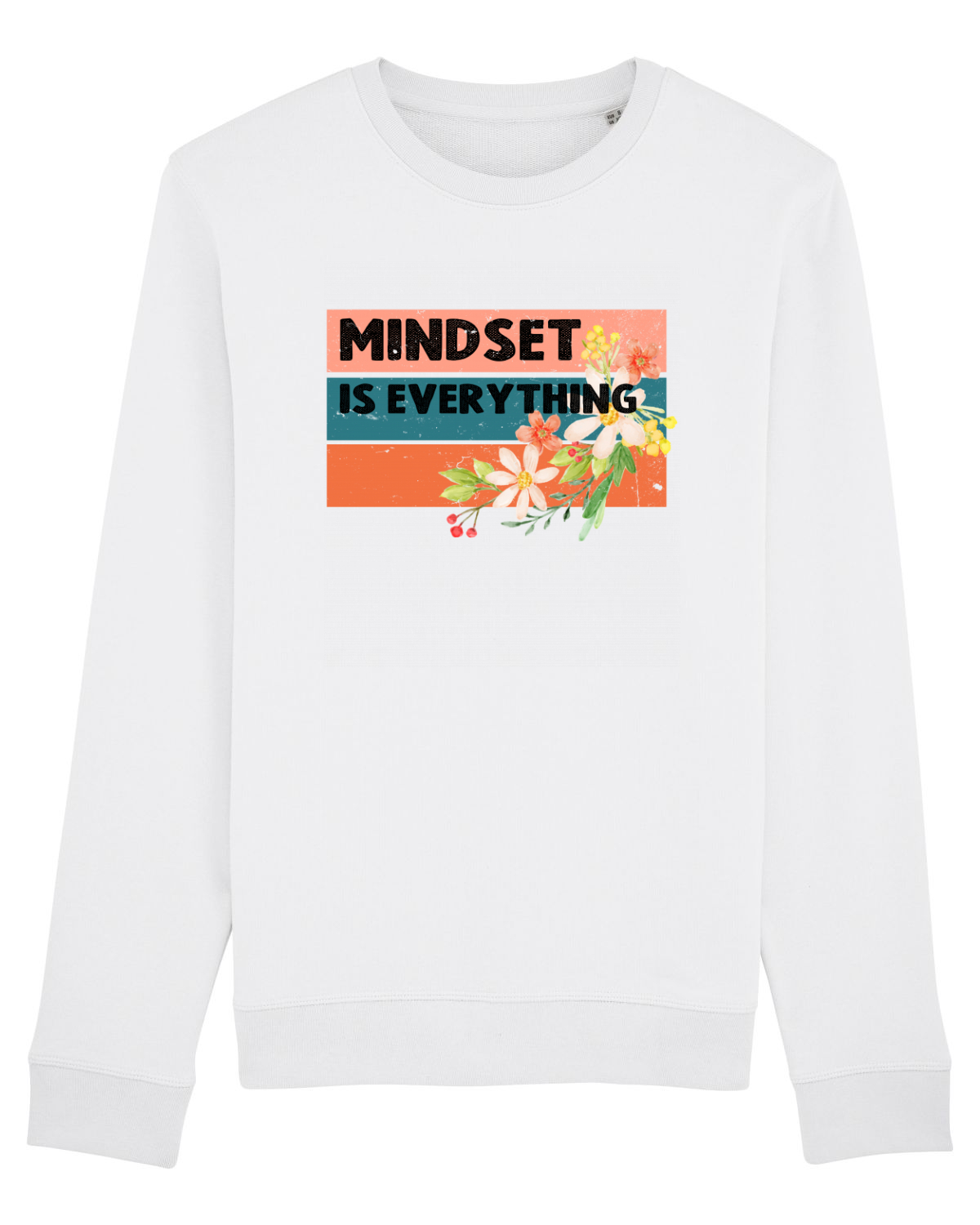 Bluză mânecă lungă Unisex Rise White