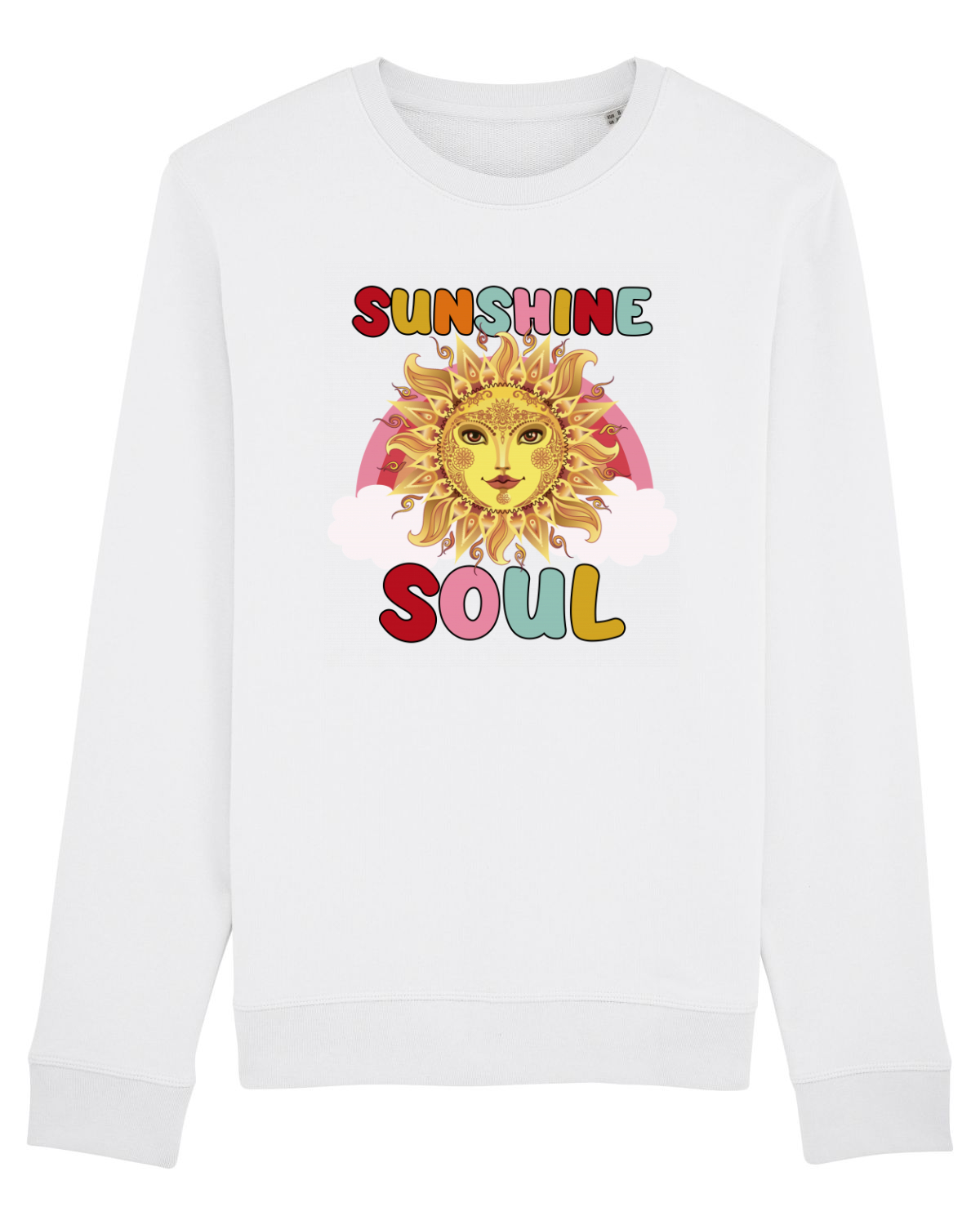 Bluză mânecă lungă Unisex Rise White