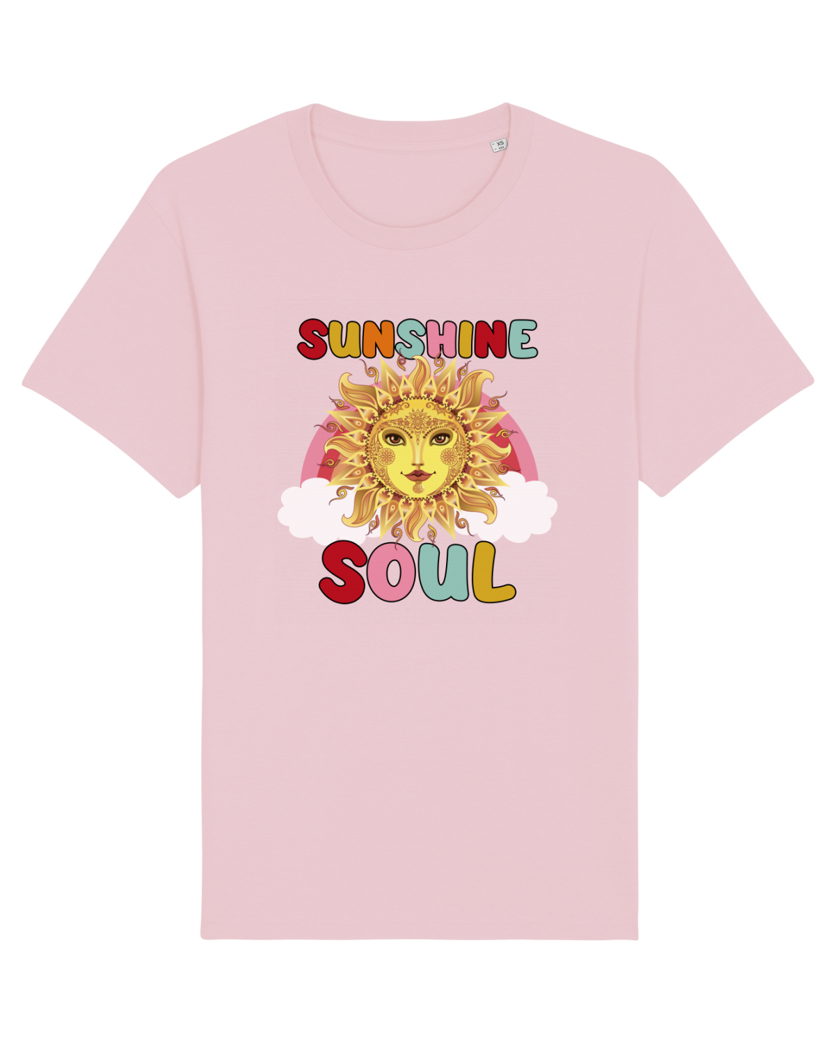 Tricou mânecă scurtă Unisex Rocker Cotton Pink