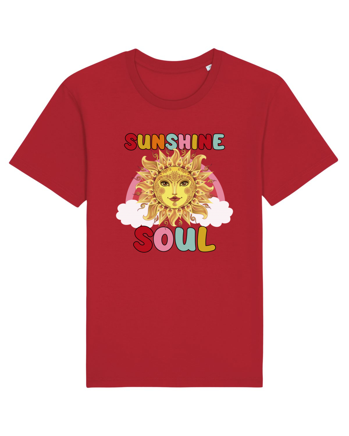 Tricou mânecă scurtă Unisex Rocker Red