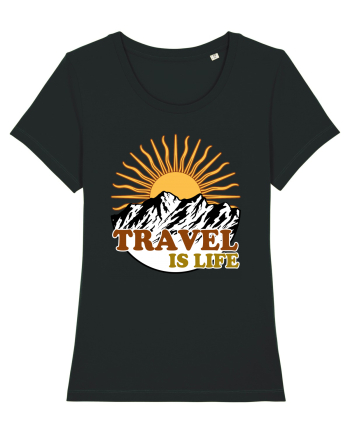 Travel Is Life Black